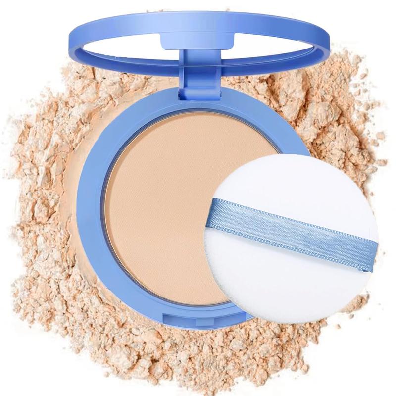 Oil Control Face Pressed Powder,Matte Smooth Flawless Setting Powder Makeup,Waterproof Long Lasting Finishing Powder,Cruelty Free Lightweight Face Cosmetics,0.35Oz(CLASSIC IVORY)