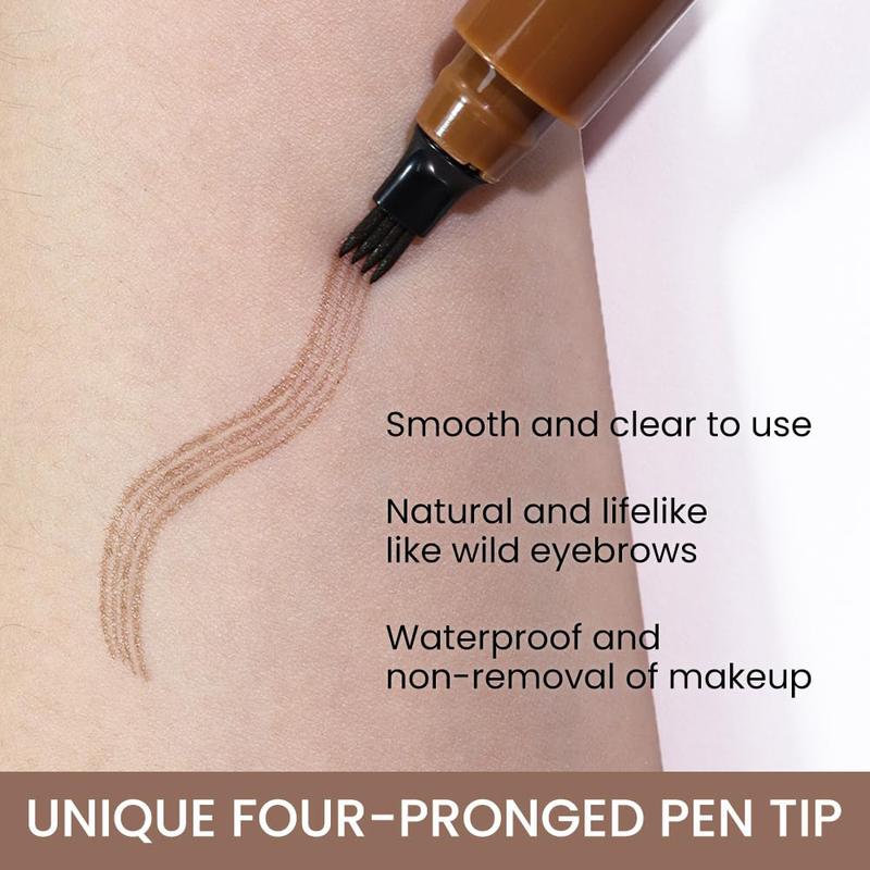 Eyebrow Pencil Eyebrow Microblading Pen - Eyebrow Pen Micro 4 Point Brow Pen Lift & Snatch Eyebrow Eye Makeup Long-Lasting Waterproof & Smudge-proof Natural Eyebrow Hair