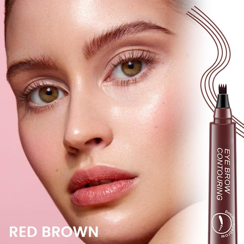 Eyebrow Pencil Eyebrow Microblading Pen - Eyebrow Pen Micro 4 Point Brow Pen Lift & Snatch Eyebrow Eye Makeup Long-Lasting Waterproof & Smudge-proof Natural Eyebrow Hair