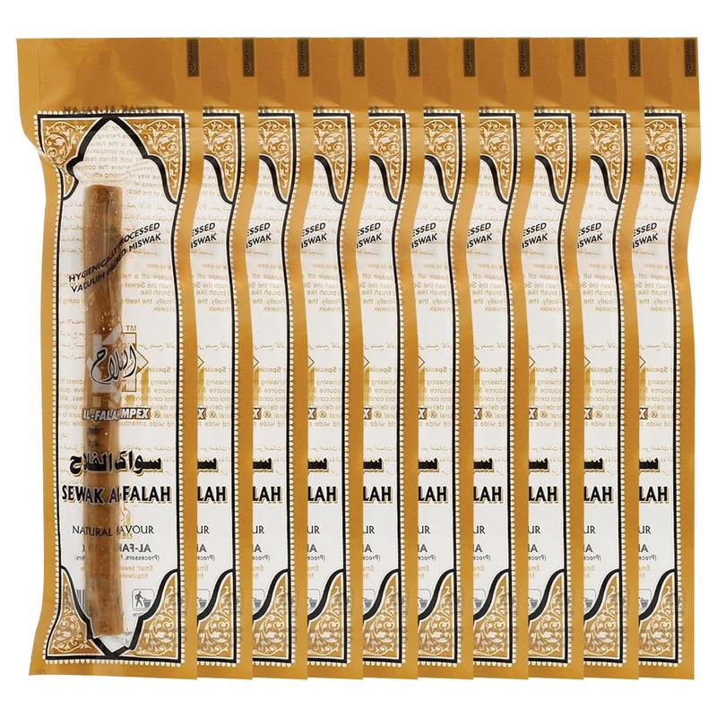 Miswak (Traditional Natural Toothbrush) (10 Pack) by Sewak Al-Falah