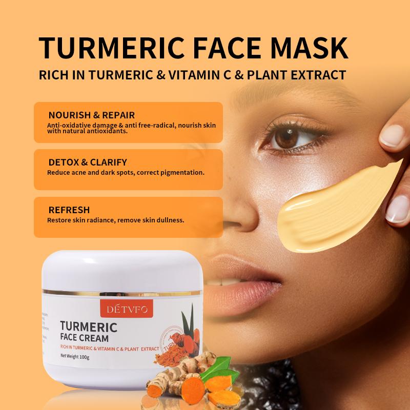 Turmeric skin care set (five pieces).