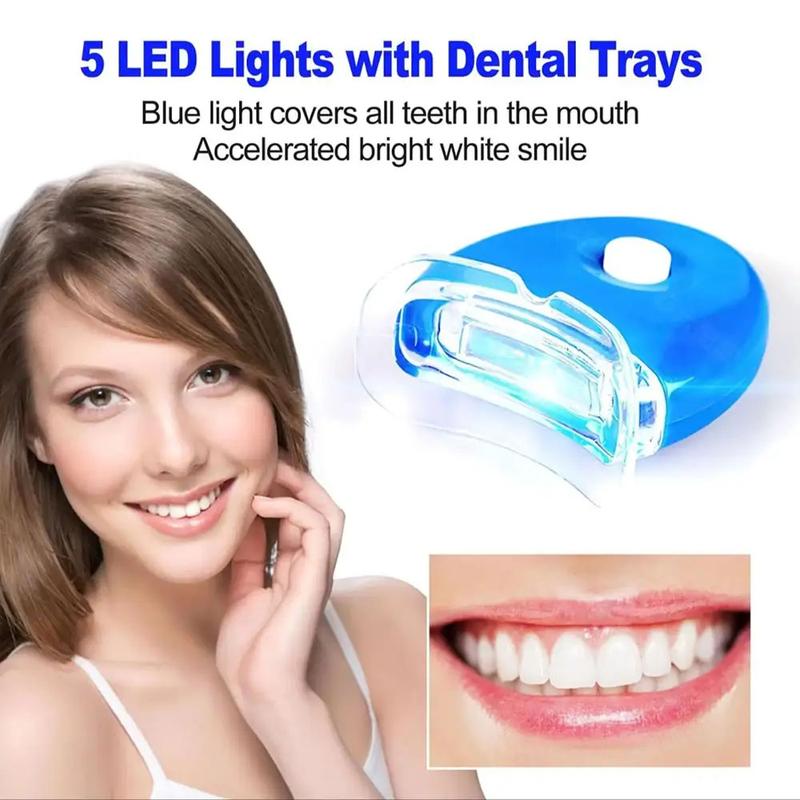 ANTeeth Whitening Kit - 5X LED Light Tooth Whitener with 3pcs Whitening pens,1 Desensitization pen,1 Mouth Trays Restores Your White Smile,pefect gift for girlfriend