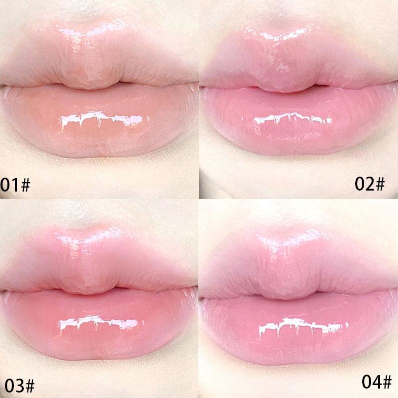 Moisturizing Lip Oil, 4 Counts set Hydrating Lip Balm, Glossy Lip Glaze Stick, Plumping Lip Oil Lip Stick for Girls & Women, Christmas Gift