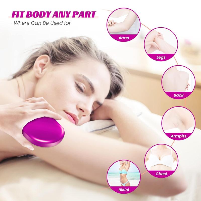 Crystal Hair Eraser for Women and Men, Reusable Crystal Hair Remover Magic Painless Exfoliation Hair Removal Tool, Magic Hair Eraser for Back Arms Legs