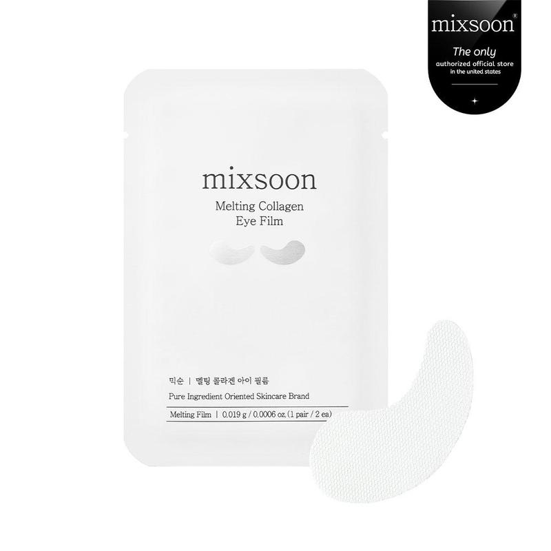 mixsoon Melting Collagen Eye Film 5 Pack | Melting Patch for Anti-Aging, Brightening, Deep Moisture, Skin Tightening & Firming | Korean Skincare