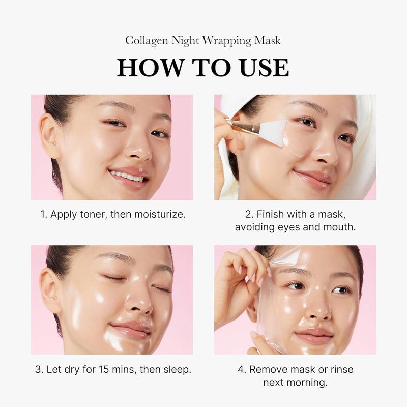 [ MEDICUBE ] COLLAGEN NIGHT WRAPPING MASK 75ml   2.53 fl.oz Collagen Night