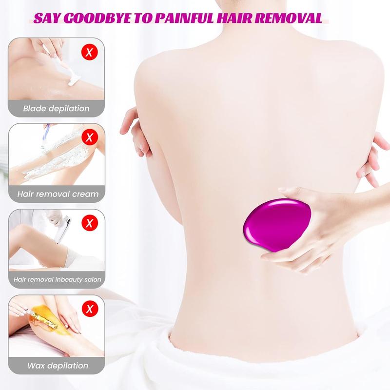 Crystal Hair Eraser for Women and Men, Reusable Crystal Hair Remover Magic Painless Exfoliation Hair Removal Tool, Magic Hair Eraser for Back Arms Legs