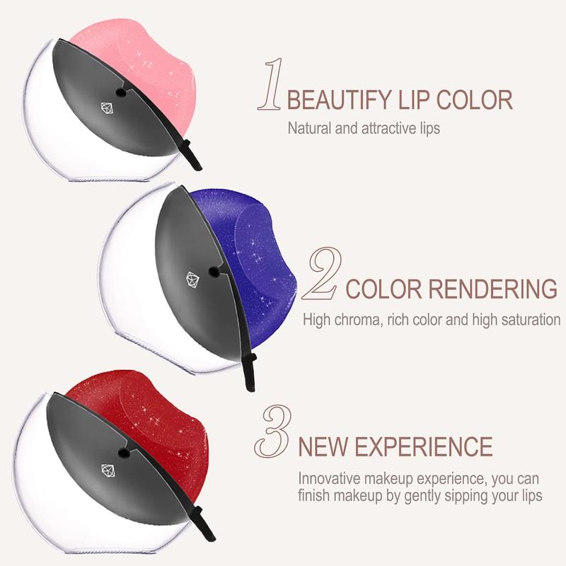 Color Changing Lipstick Matte Lazy Lipstick Set Waterproof Long Lasting Non-stick Cup Magic Lipstick,Fast Apply Lip Shape Lazy Lip Stick for Women Girls