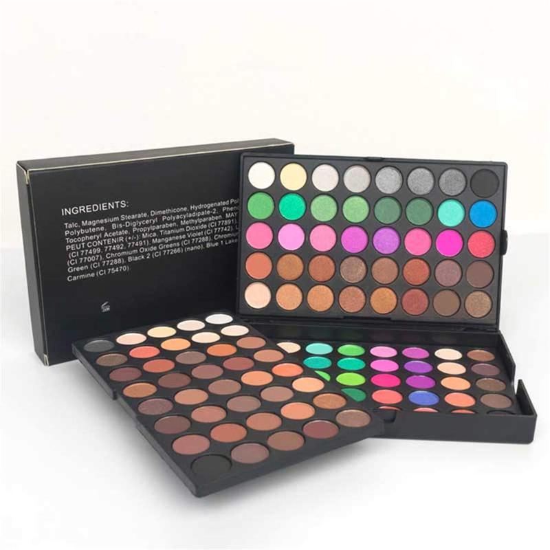 120 Vivid Colors Mini Eyeshadow Palette Matte and Shimmer - Professional 3 Layers Bright and Warm Colorful Eye Shadow Palette Makeup Set (120 colors)