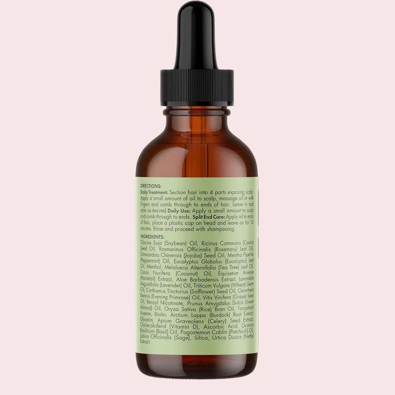 Mielle Organics Rosemary Mint Scalp & Hair Strengthening Oil for All Hair Types, 2 Ounce - Haircare Comfort