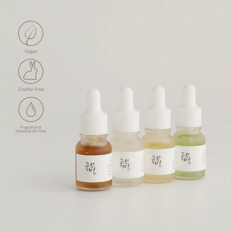 [Beauty of Joseon] Hanbang Serum Discovery Kit, 10ml Mini Size Set, Calming Serum, Glow Serum, Glow Deep Serum, Revive Serum, Before Taking The Plunge On a Full-Size Bottle, Moisture and Lightweight texture, Diy Mixing Serum, Korean Skin Care