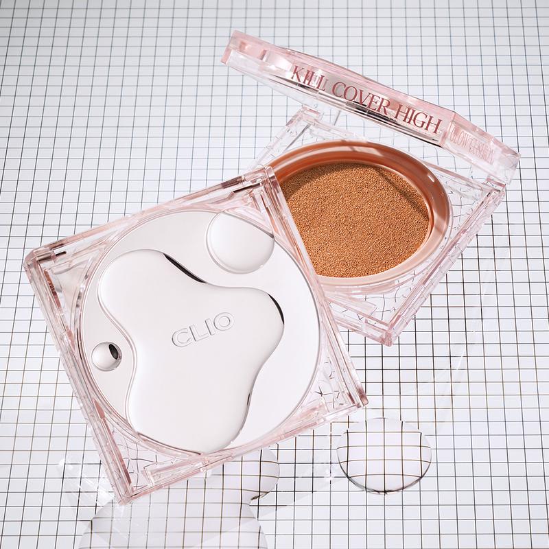 [CLIO Official Shop] CLIO Kill Cover High Glow Cushion | Glowy Foundation | 72hrs Long-Lasting | Medium-High Coverage | K-beauty, K-Makeup | Concealer