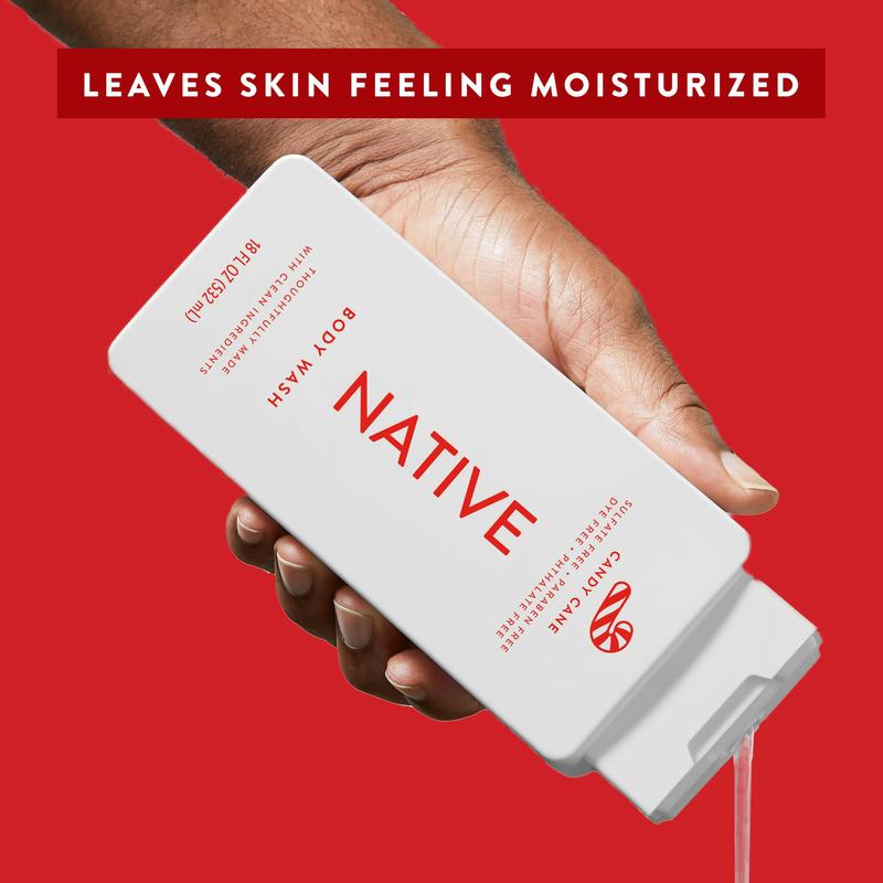 Native Limited Edition Body Wash Candy Cane, 18 oz